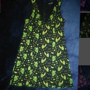 Sourpuss Frankenstein & Bride Mini Dress sz Large